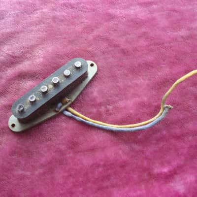 Vintage 1966 Fender PRE-CBS Grey Bottom Stratocaster Pickup Set Strat 1965 image 2