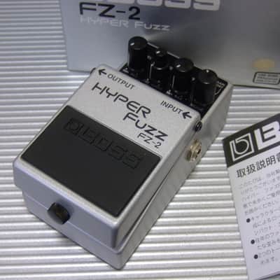 Boss FZ-2 Hyper Fuzz w/ Original Box & Manual (Silver Label) 1993 - 1997 - Silver image 1