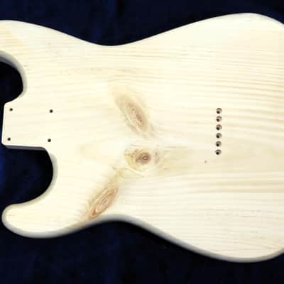 Spalted Sugar Maple Top / Aged Pine Strat body Standard Hardtail 3lbs 7oz #3696 **IMPORTS INCLUDED image 7