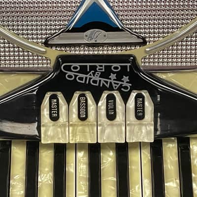 Iorio Candido Accordion - Black and Pearl image 2