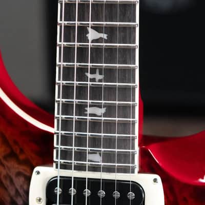 PRS SE Custom 24-08 Electric Guitar - Charcoal Cherry Burst with Gig Bag image 8