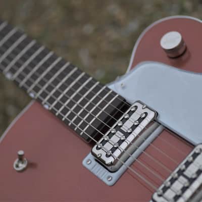 Gretsch G6118T Players Edition Anniversary™ Hollow Body with String-Thru Bigsby®, Rosewood Fingerboard - Two-Tone Copper Metallic/Sahara Metallic image 15