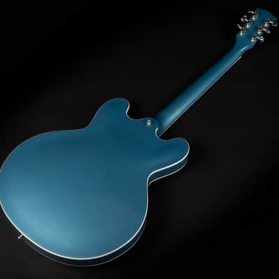 2017 Gibson Memphis Custom ES-335 Block - Pelham Blue | USA Limited Edition Semi-Hollow Burstbucker Humbucker Pickups | CoA OHSC image 12