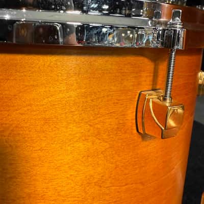 ~RARE!~ Yamaha Maple Custom 5-Piece 10/12/14/16/20 Drum Kit Set in Satin Natural Vintage with SKB Soft-Shell Bags image 8