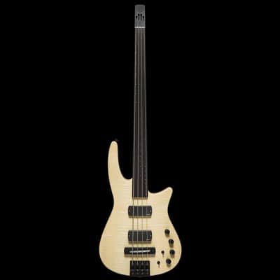 CR4 RADIUS Bass Guitar Natural Satin Fretless image 7