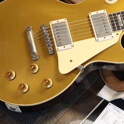 Unplayed! 2022 Gibson Custom Shop 1957 Reissue Les Paul 70th Anniversary Electric Guitar Murphy Lab Double Gold Darkback + COA OHSC image 6