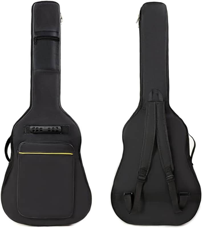 36 Inch Acoustic Guitar Gig Bag Waterproof Dual Adjustable Shoulder Strap 5mm Padding Backpack with Accessories -For 36" Acoustic Classic Guitar image 1