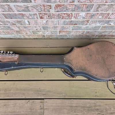 Vintage 1936 Supertone (Harmomy) 2290 "Golden Jubilee" Metal Body Lap Steel Guitar w/ Original Hardshell Case! image 9