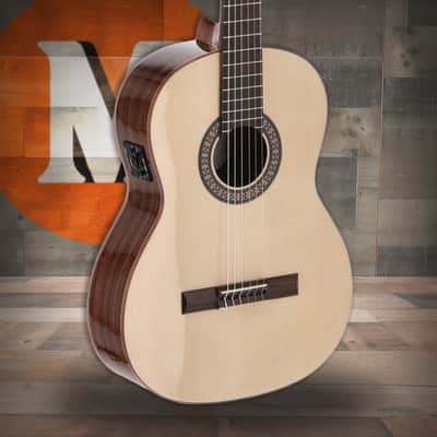 Manuel Rodriguez Exotica EX-SS-EA Santos Rosewood/Spruce 4/4 Gloss E-Acoustic (ES-SS-EA) image 1