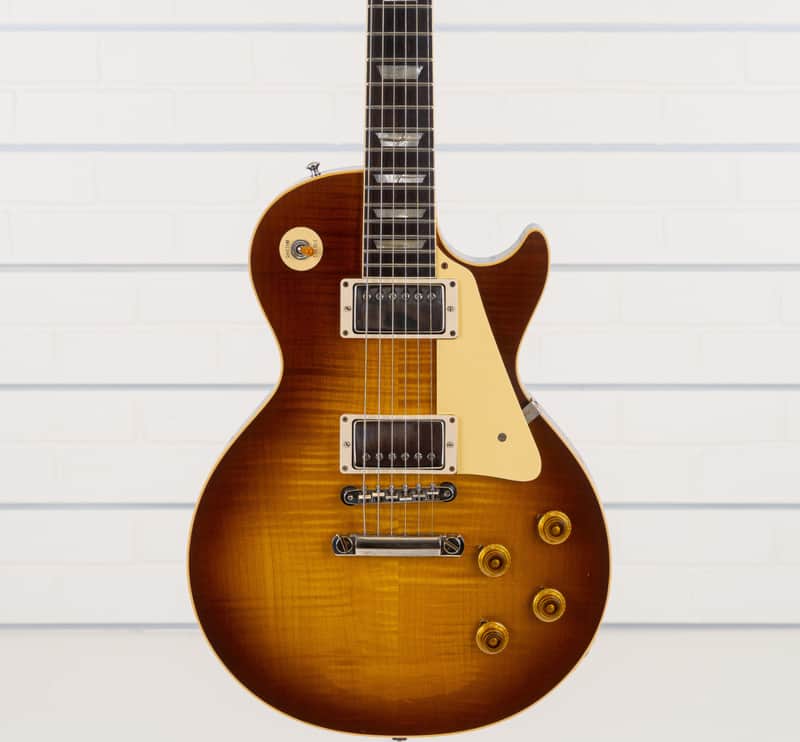 Gibson Custom Shop 1959 Les Paul Standard Reissue VOS Electric Guitar, Rosewood Fingerboard, Iced Tea Burst image 1