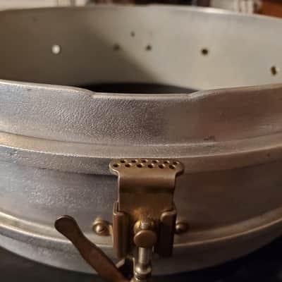 Slingerland Geisler Snare Drum 4.5x14 1920s - Cast Aluminum image 21