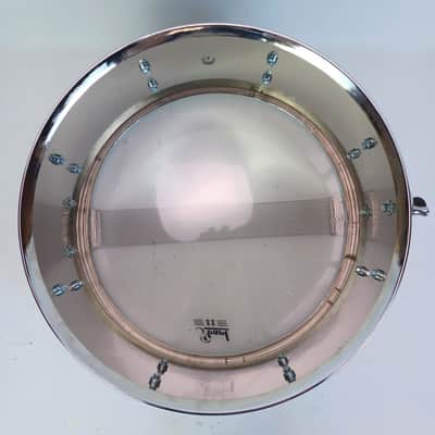 Pearl 6.5x14" Export Series Steel Snare Drum Vintage 90s Chrome Plated 8-Lug image 8