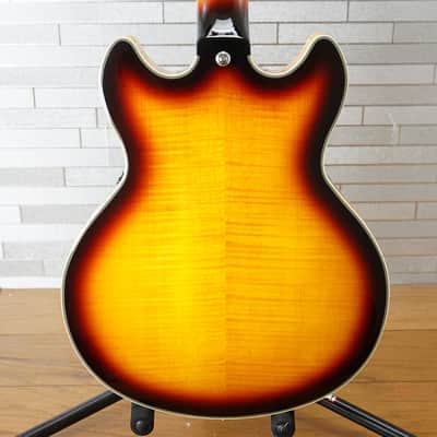 D'Angelico Premier Mini DC with Pau Ferro Fretboard - Dark Iced Tea Burst image 2