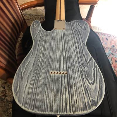 Fender Telecaster sandblasted 2018 - Blue image 3