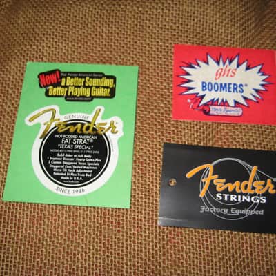 Fender & GHS Dealer Display Set of 3 1990's image 1