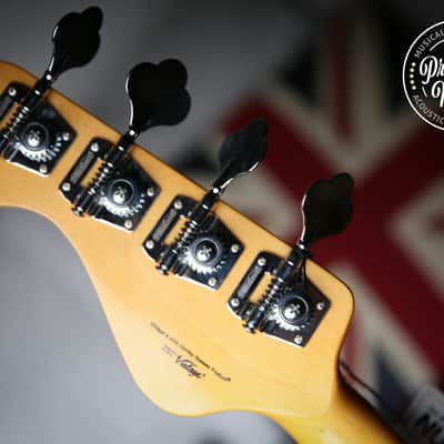 Vintage VJ74 Reissued Bass Laguna Blue Matching Colour Headstock image 7