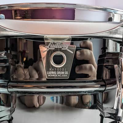 Ludwig LB416 Black Beauty 5x14" Brass Snare Drum (Like New) image 4