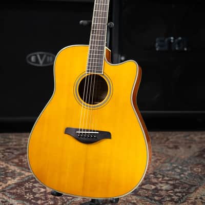 Yamaha FGC-TA Transacoustic Cutaway Acoustic/Electric Guitar - Vintage Tint image 13
