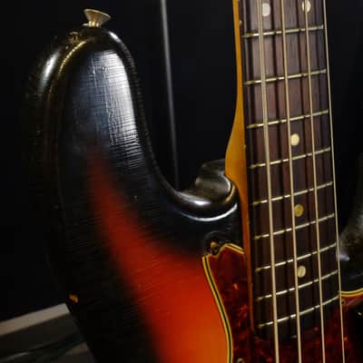 Used Fender 1965 Jazz Bass - 3 Color Sunburst image 20