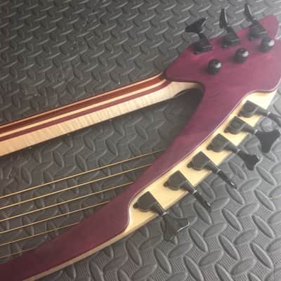 Extraordinary Near Mint Virtuoso Custom Telesis Bespoke 20 String Electro-Acoustic Harp Guitar image 14