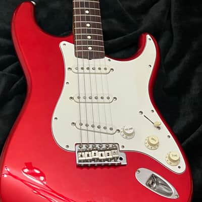 1999 Fender ST62-58US Reissue Candy Apple Red - MIJ w USA-made Custom Shop black bobbin 57/62 single coils. Dark slab rosewood fretboard. image 1