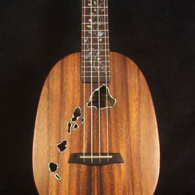 Bruce Wei Solid Acacia Pineapple Concert Ukulele, The Islands Soundhole UW15-2298 image 1