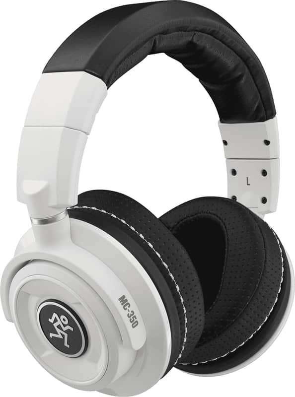 Mackie MC-350 Arctic White Limited Edition Professional Closed-back Studio Headphones | 50mm Transducer | Padded Headband | Travel Case image 1