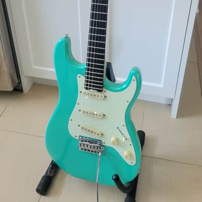 $1100 Schecter Nick Johnston Traditional Electric Guitar – Atomic Green image 1