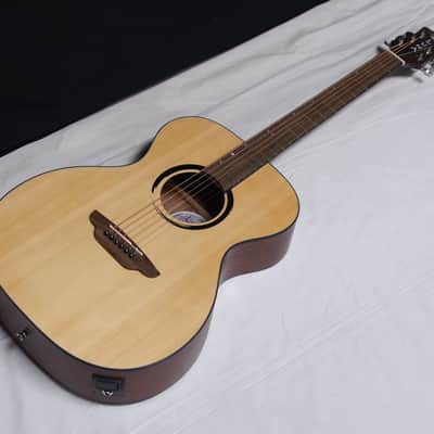 LUNA Wabi Sabi FOLK acoustic electric GUITAR new - SOLID SPRUCE TOP w/ Hard Case Bild 3