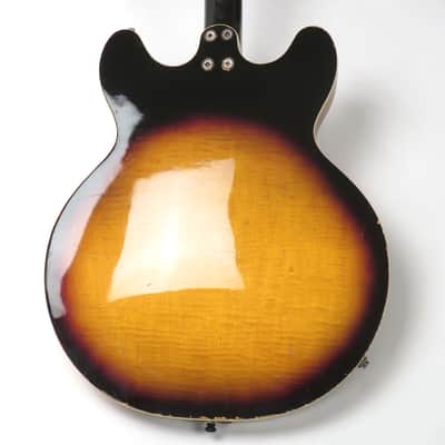 1968 Harmony Meteor H-60 Left Handed - Sunburst Finish - Super Flame! Lefty! image 13