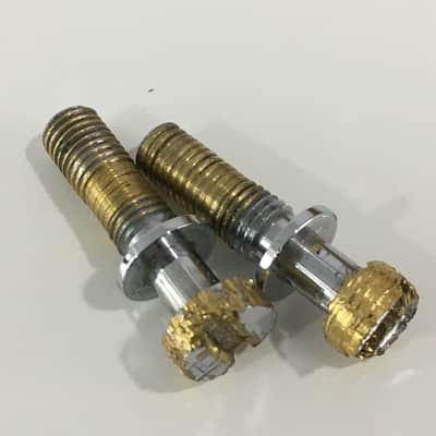 2 Gibson USA Les Paul LP SG Relic Guitar Gold Bridge Posts + StopBar Tail Piece image 11