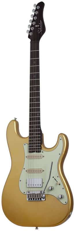 Schecter Nick Johnston Traditional HSS 10th Anniversary Atomic Saffron image 1