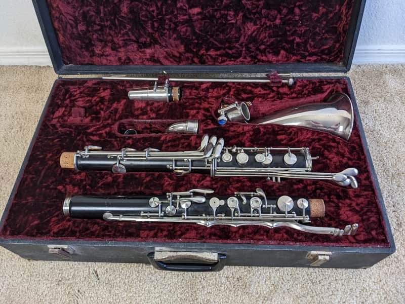 Vintage La Chambre Paris All Wood Bass Clarinet made in France image 1