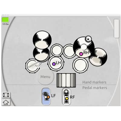 Aerodrums Air Percussion Komplettset, inkl. 3 Eye Kamera - Digital Drum image 3