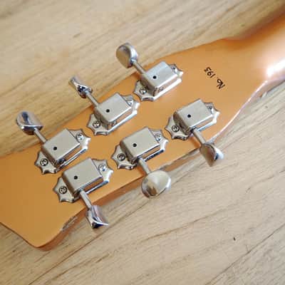 Jerry Jones Neptune Longhorn Baritone Six String Electric Bass 6 Copper w/ ohsc image 6