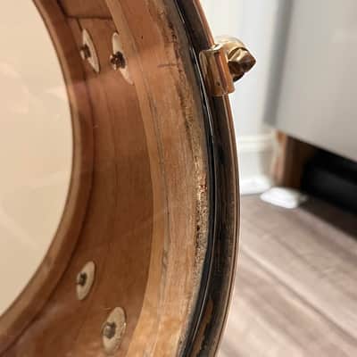 Slingerland No. 157 14x7" Student Model Snare Drum 1940s - Blue Duco image 10