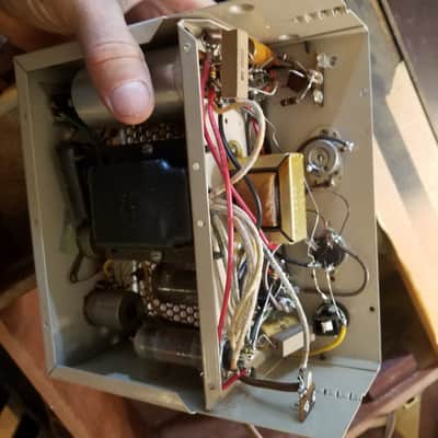 Voice of Music 168 Stereo Twin Amplifier WORKS Tube Combo Amp 8810 and AlNiCo speakers 1960 Tan Brown image 8