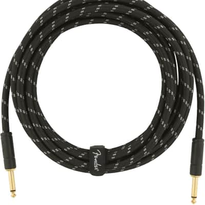 Fender Deluxe BLACK TWEED Electric Guitar/Instrument Cable, Straight Ends, 15'ft image 5