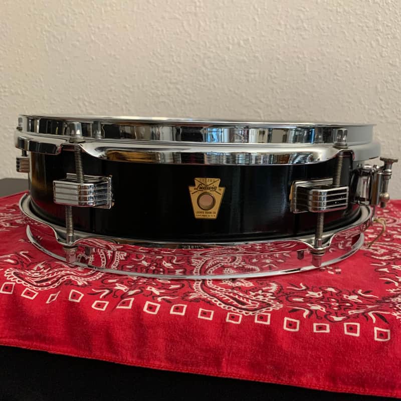 Ludwig No. 905 Jazz Combo 3x13" 6-Lug Piccolo Snare Drum with Keystone Badge 1960 - 1968 - Black image 1