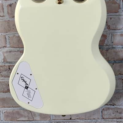 Epiphone Inspired by Gibson Custom 1963 SG Custom Electric Guitar 2023 - Classic White VOS image 4