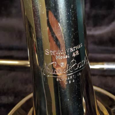 Bach Strad 42 1990-1994 - Professional Stradivarius Model 42 Trombone - With Miller Valve image 10