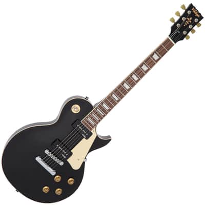 Vintage V100P ReIssued Electric Guitar ~ Boulevard Black image 5