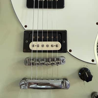 Fender Alternate Reality Powercaster 2018 White Opal Pau Ferro Fretboard Guitar image 5