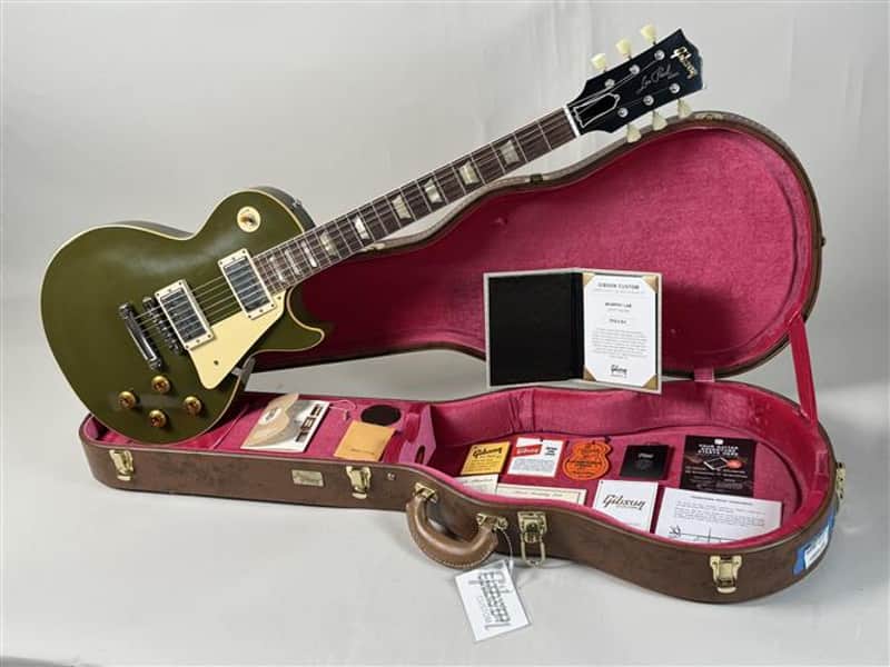 2024 Gibson Les Paul '57 Light Aged Olive Drab image 1