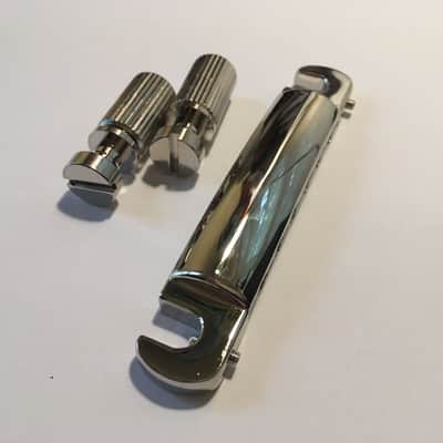 NICKEL BRIDGE WRAPAROUND TAILPIECE FOR VINTAGE GIBSON LES PAUL SG Jr Junior TV image 1