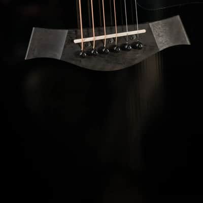 Taylor 214ce-BLK Plus Grand Auditorium Acoustic/Electric Guitar - Black with Hardshell Case image 12
