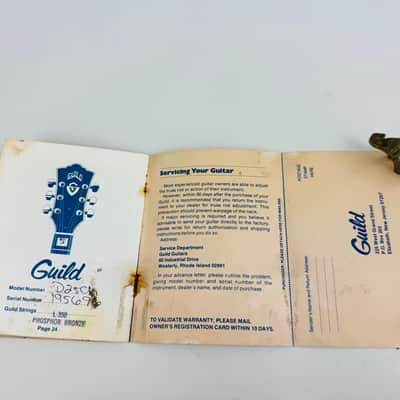 Guild D-25CH Owner's Manual, Warranty & Registration Booklet 1981 image 3