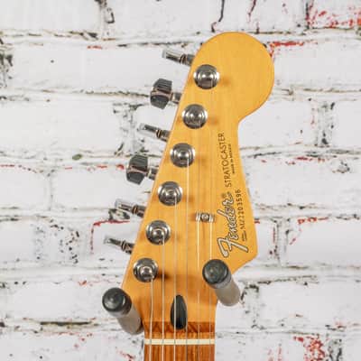 Fender - 2003 MIM Standard Stratocaster Electric Guitar - Satin Candy Apple Red - x3596 - USED image 10