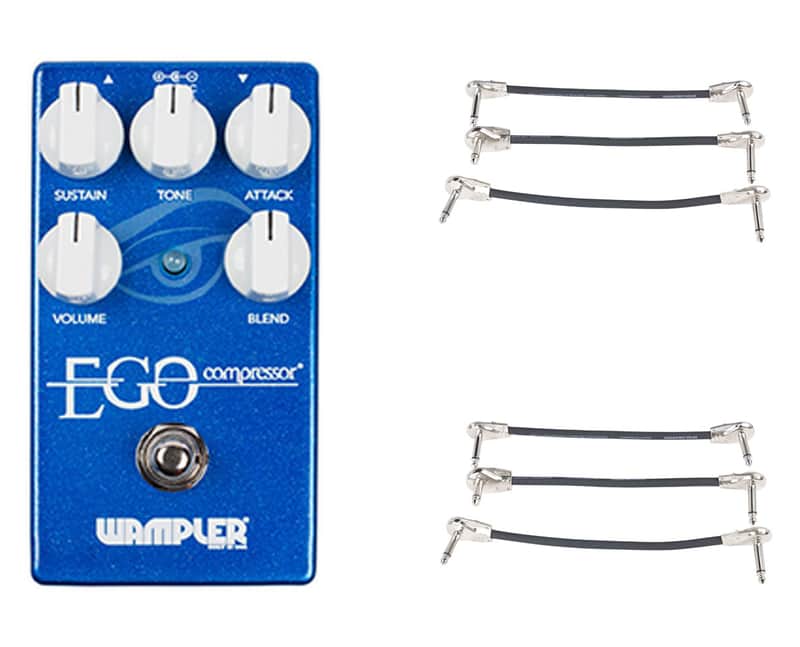 Wampler Ego Compressor + 2x Gator Patch Cable 3 Pack image 1