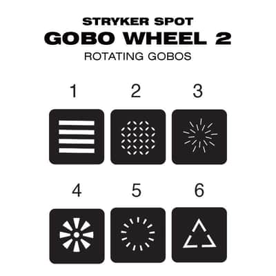 2 Eliminator Lighting ADJ Stryker Spot 7 Colors 150W LED Moving Head Spot Lights image 9